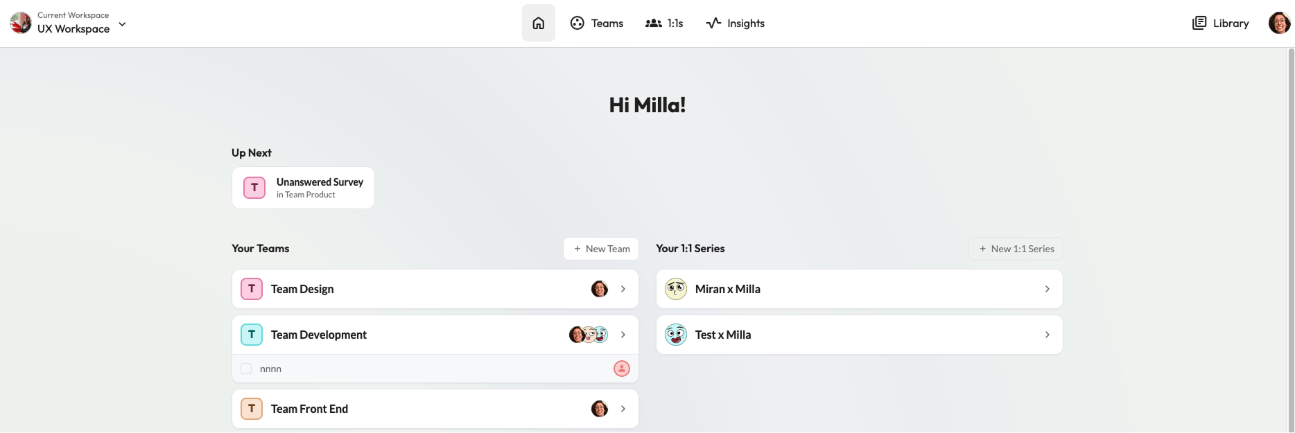 Main Navigation in Echometer