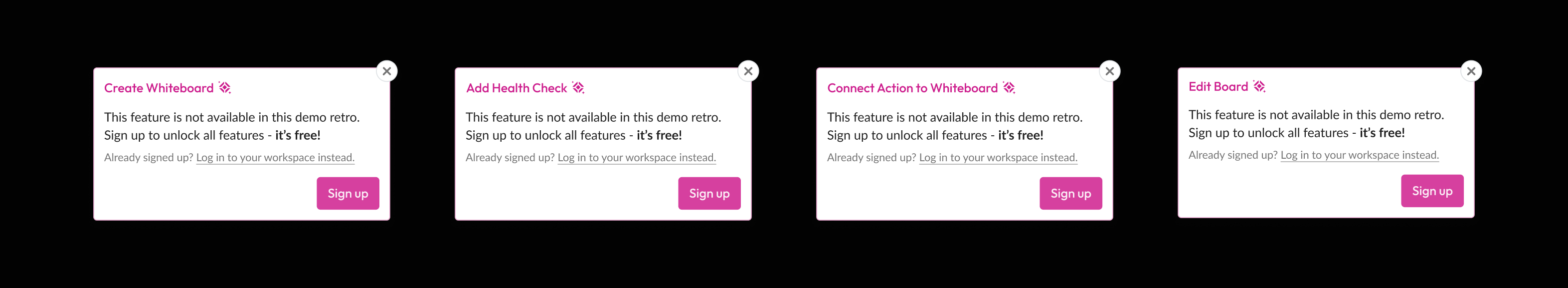 Echometer Sign up gates